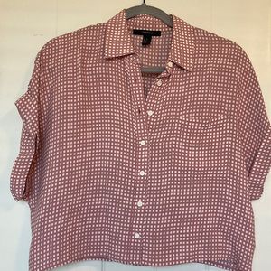 Cropped Boxy Button-Up